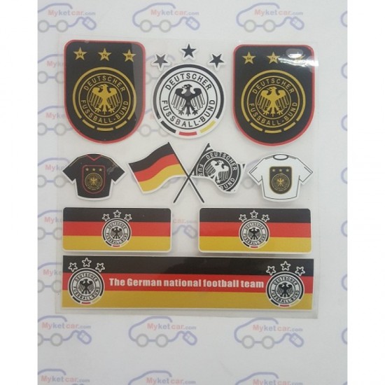 برچسب شیشه پرچم آلمان